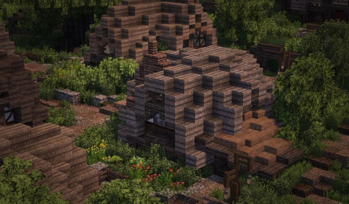 《我的世界》玩家打造指环王夏尔郡场景(7)