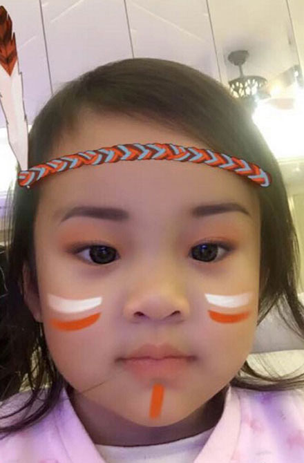 贾乃亮恶搞甜馨大头照搞笑图赏(6)