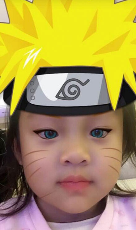 贾乃亮恶搞甜馨大头照搞笑图赏(5)