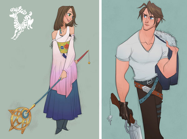 《最终幻想》迪士尼风人设图图赏(9)