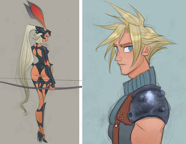 《最终幻想》迪士尼风人设图图赏(7)