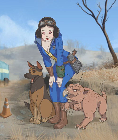 《辐射4》成人版迪士尼公主插画图赏(6)