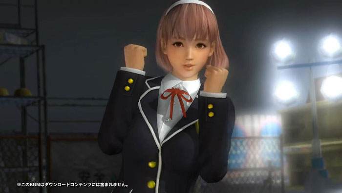 《死或生5》校园DLC萌妹格斗画面截图(4)