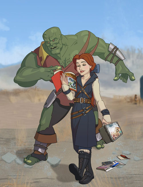 《辐射4》成人版迪士尼公主插画图赏(7)