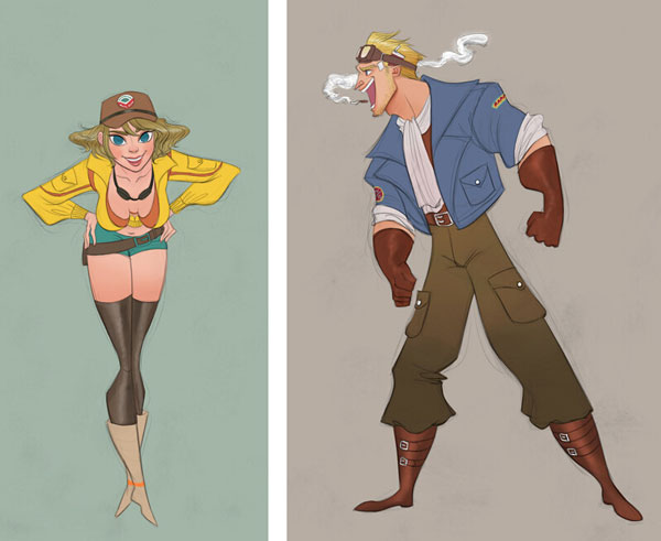 《最终幻想》迪士尼风人设图图赏(13)