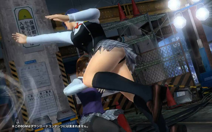 《死或生5》校园DLC萌妹格斗画面截图(3)