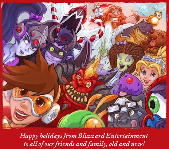 暴雪公布2015年圣诞节贺卡图赏(14)