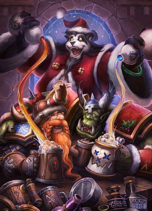 暴雪公布2015年圣诞节贺卡图赏(12)