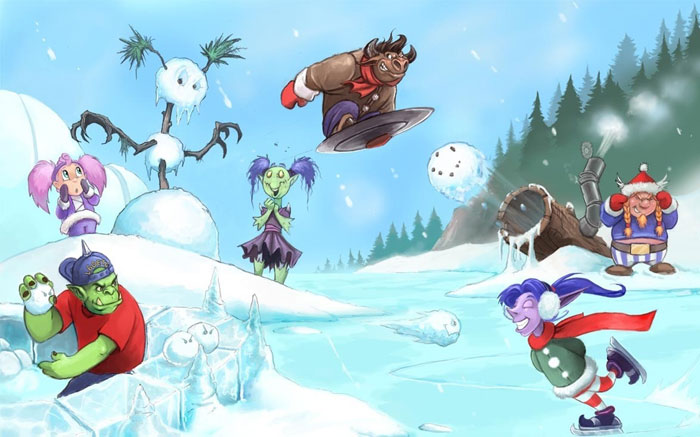 暴雪公布2015年圣诞节贺卡图赏(10)