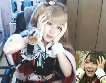 可爱美女主播cos热门表情包(6)