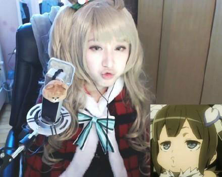 可爱美女主播cos热门表情包(5)