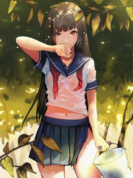 动漫黑长直美少女图集(8)