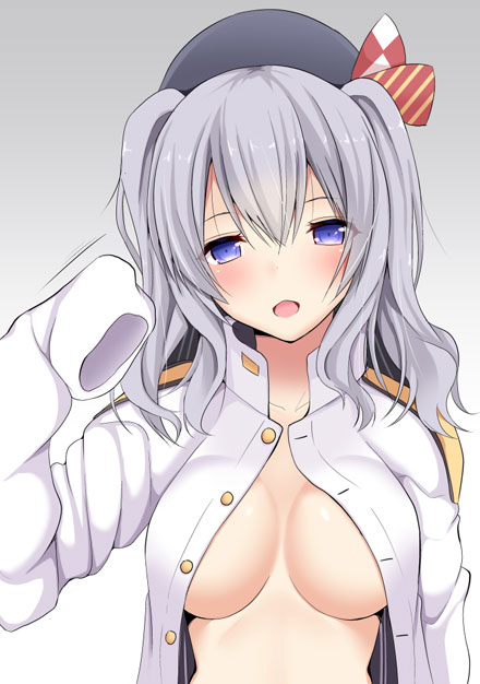 银发巨乳舰娘鹿岛福利图集三(22)