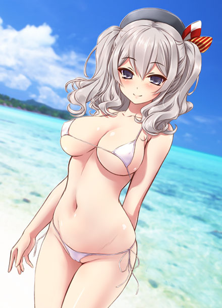 银发巨乳舰娘鹿岛福利图集(29)