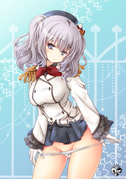 银发巨乳舰娘鹿岛福利图集(27)