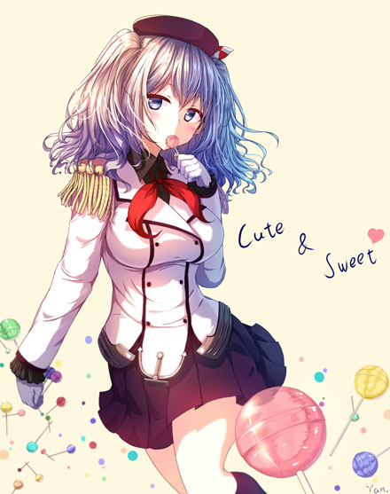 银发巨乳舰娘鹿岛福利图集(22)