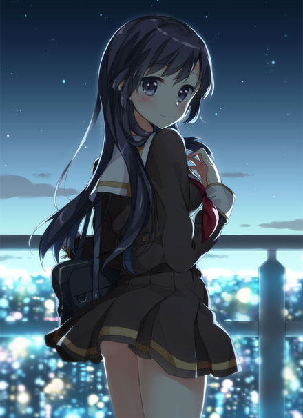 动漫黑长直美少女图集(18)