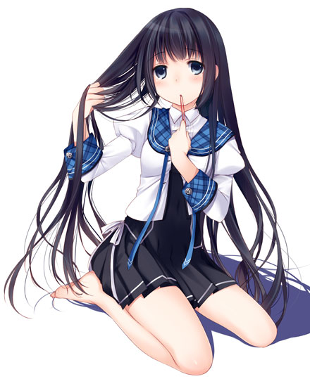 动漫黑长直美少女图集(14)