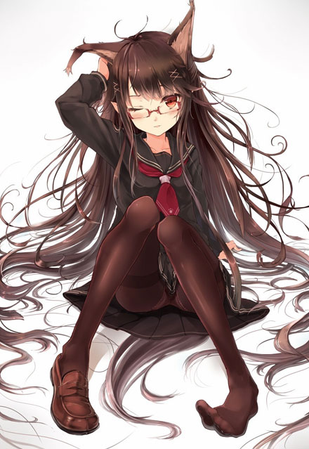 动漫黑长直美少女图集(31)