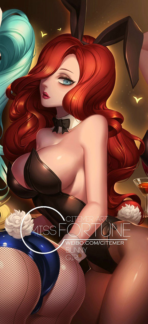 玩家自制《英雄联盟》兔女郎同人图(11)