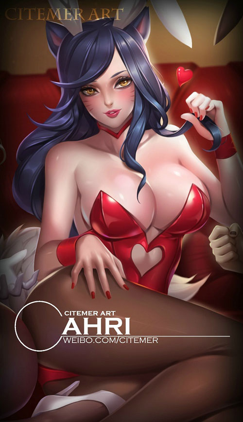 玩家自制《英雄联盟》兔女郎同人图(2)