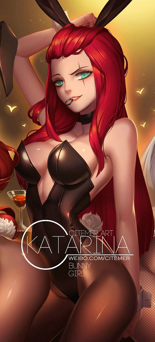玩家自制《英雄联盟》兔女郎同人图(10)