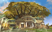 韩服《天堂2》风精灵居住地原画