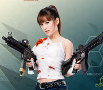 金莎代言《反恐精英》桌面壁纸