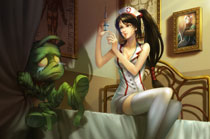 lol暗影之拳阿卡丽宽屏壁纸