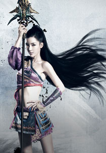 李颖芝《横扫天下》枪女精美壁纸