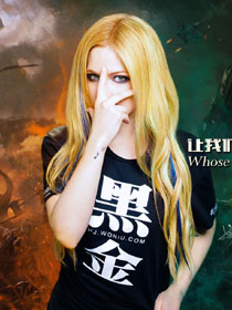 艾薇儿代言《黑金》壁纸