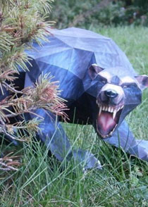 以假乱真的灰熊怪物纸模图赏