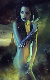 《机战》虫族女王COS桌面壁纸