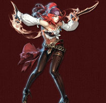 《魔狱军团》韩服女海盗原画截图