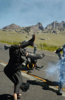 《最终幻想15》格斗画面截图图赏