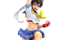 《街头霸王》小樱露脐水手服手办图