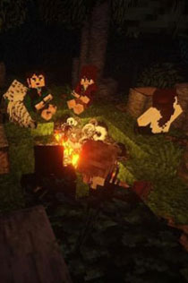 《我的世界》玩家打造指环王夏尔郡场景