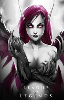 《英雄联盟》黑暗系虐心壁纸