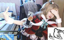 可爱美女主播cos热门表情包