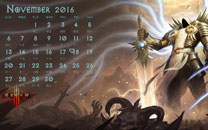 玩家自制《暗黑3》2016年月历壁纸