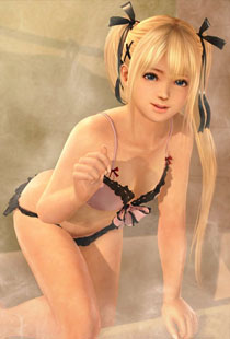 《死或生：沙滩排球3》浴室海报