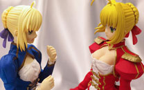 11区网友亲手为红saber手办丰胸